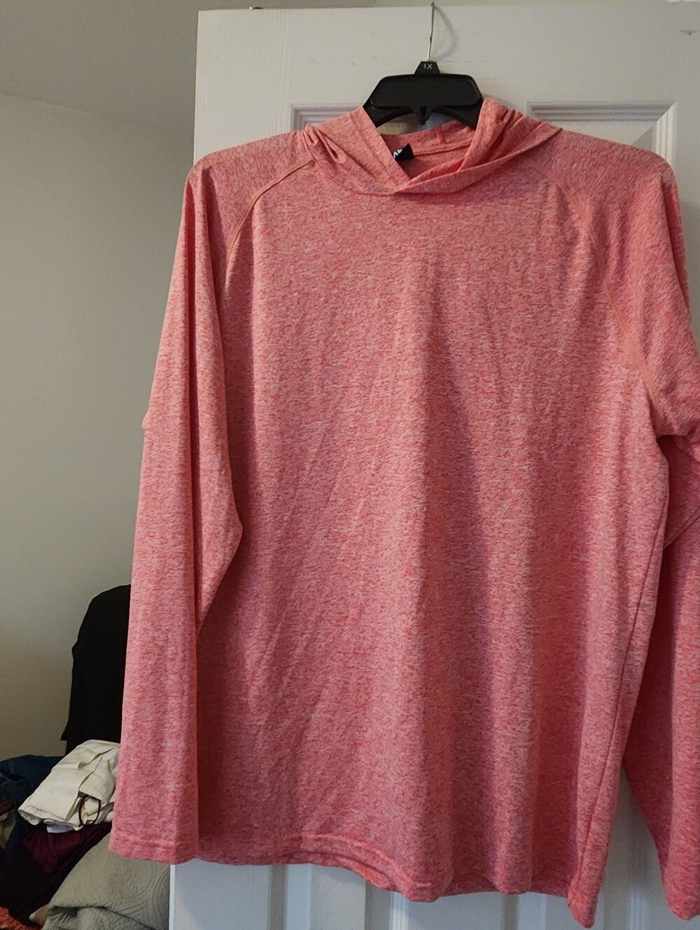 Men's Lightweight Hooded Sweater - Light red
